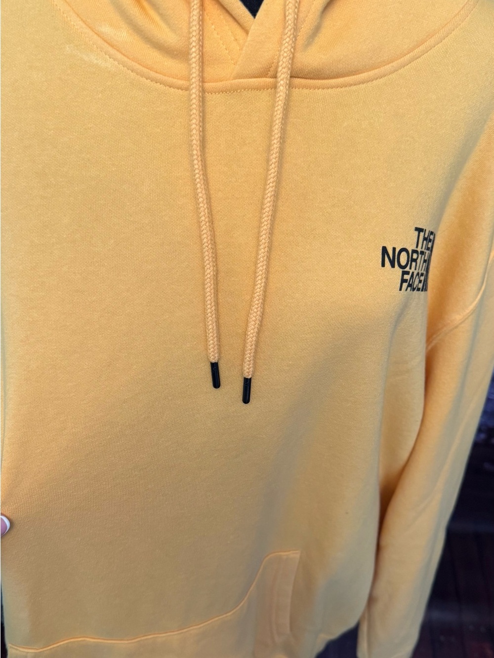 The North Face Yellow Hoodie Sweatshirt